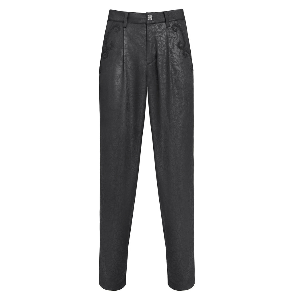 Lightly Patterned Formal Trousers