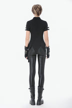 Ruptured Punk Eyelet Lace Up Shirt