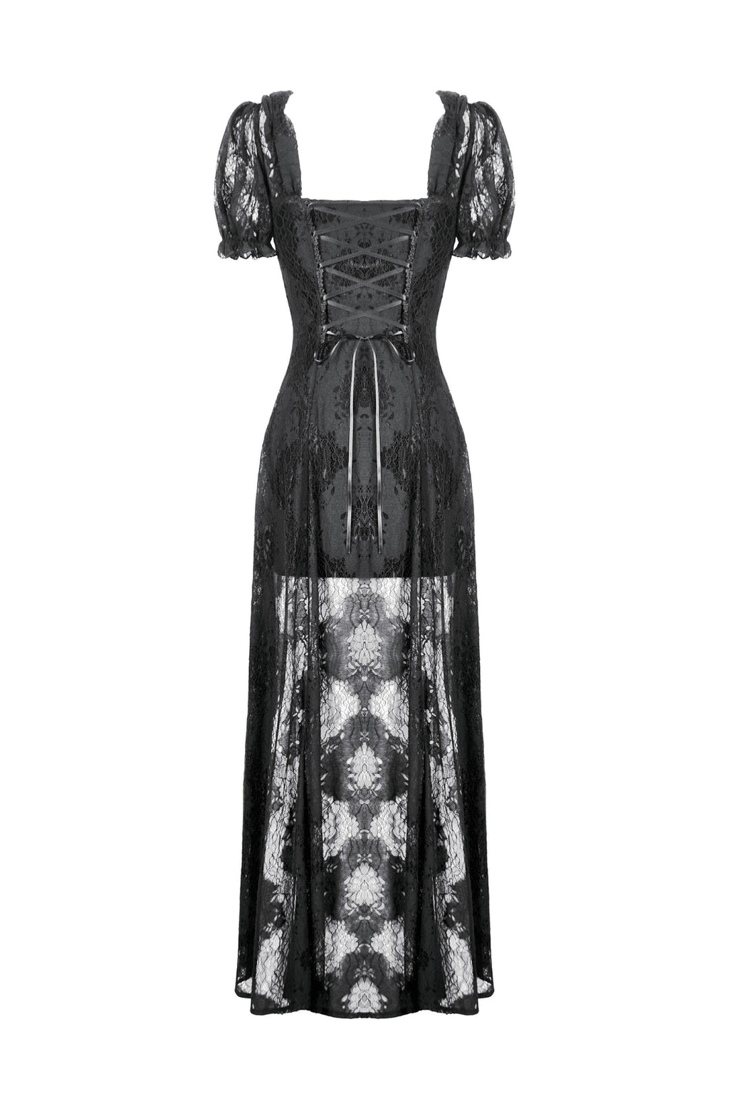 Velvet Lace Skirt Mini Dress