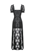Velvet Lace Skirt Mini Dress