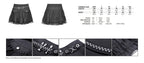 Studded Flap Mini Skirt