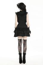 Frilly Sleeveless Doll Shirt Dress