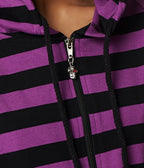 Purple Stripe Cat Ear Jacket