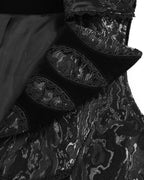 Men’s Jacquard Velvet Tailed Gothic Waistcoat
