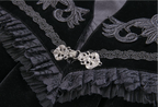 Elegant Collar Velvet Cape