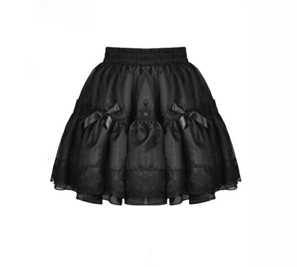 Dolly Ribbon Frill Mini Skirt