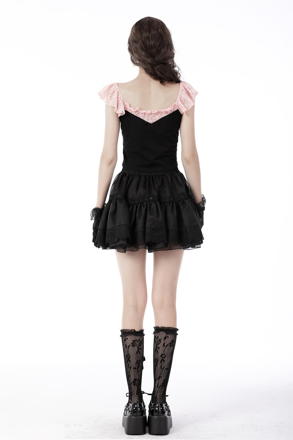 Dolly Ribbon Frill Mini Skirt