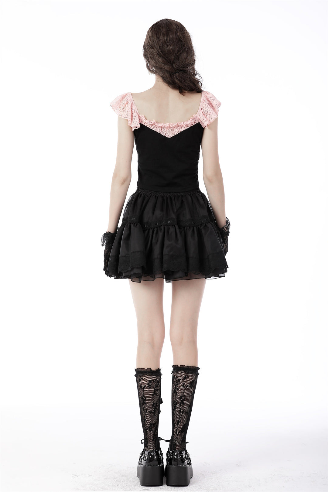 Dolly Ribbon Frill Mini Skirt
