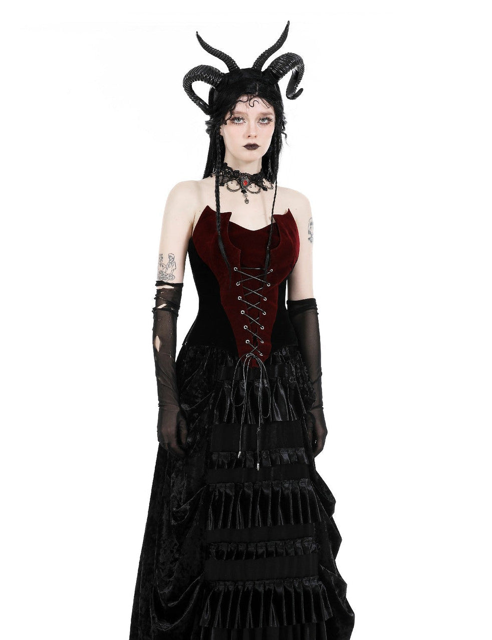Blood Bat Corset Top