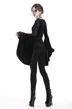 Velvet Big Bat Sleeve Blouse