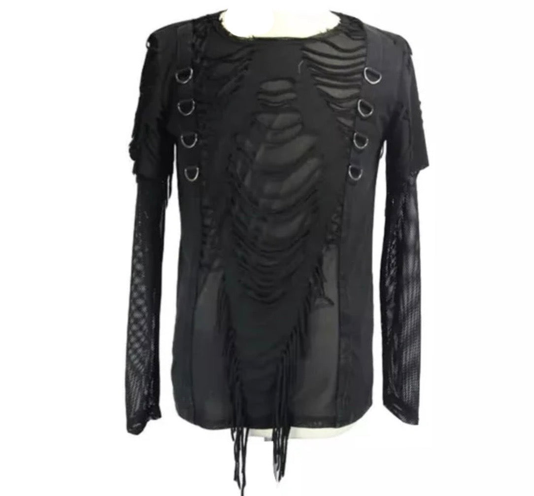 Deathtrap Shredded Tattered Top