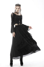 Lace Ruffle Frock Skirt