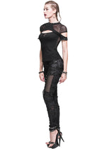 Thigh Net Skeleton Hand Shredded Leggings
