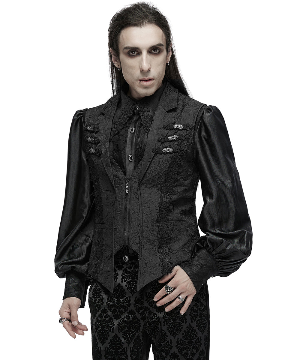 Rose Appliqué Fancy Waistcoat