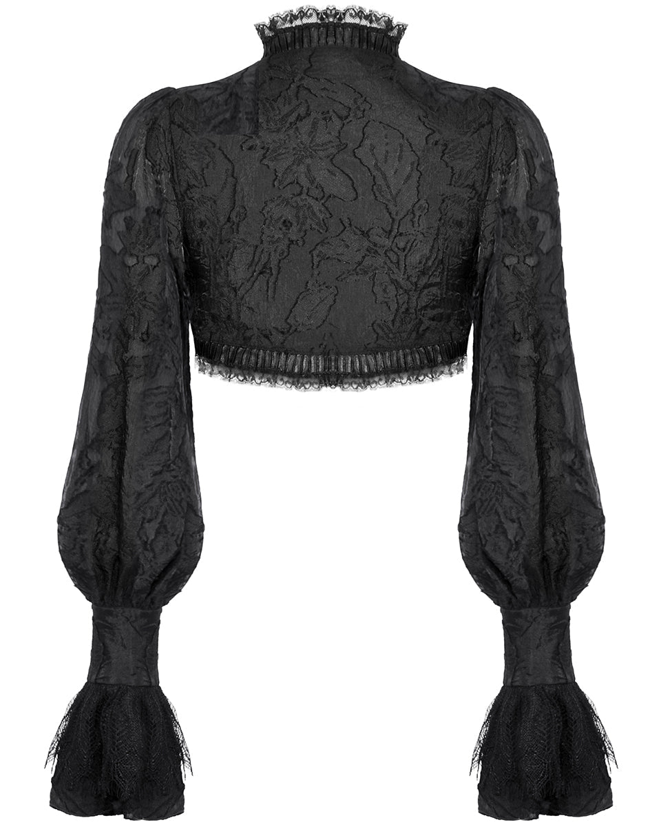 Floral Cuff Sleeve Bolero