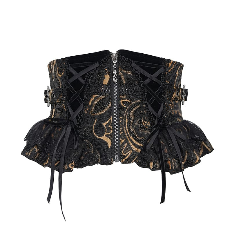 Jacquard Zip Girdle Corset