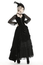 Queen Drape Lace Maxi Skirt