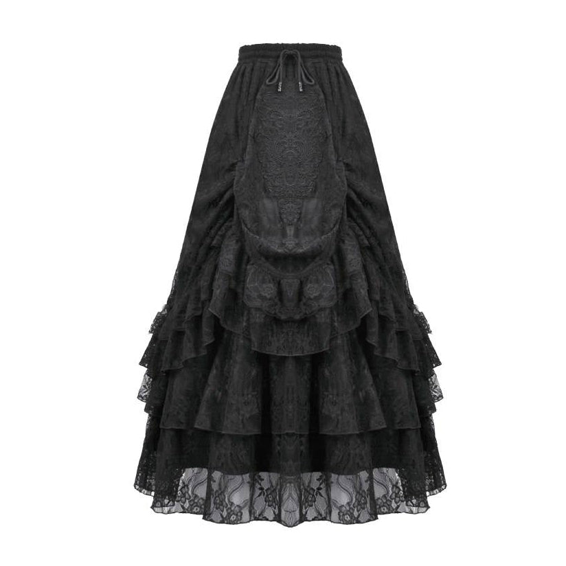Long Vintage Laced Skirt