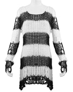Baggy Cutout Knit Sweater