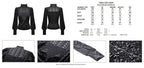 High Neck Jacquard Velvet Blouse