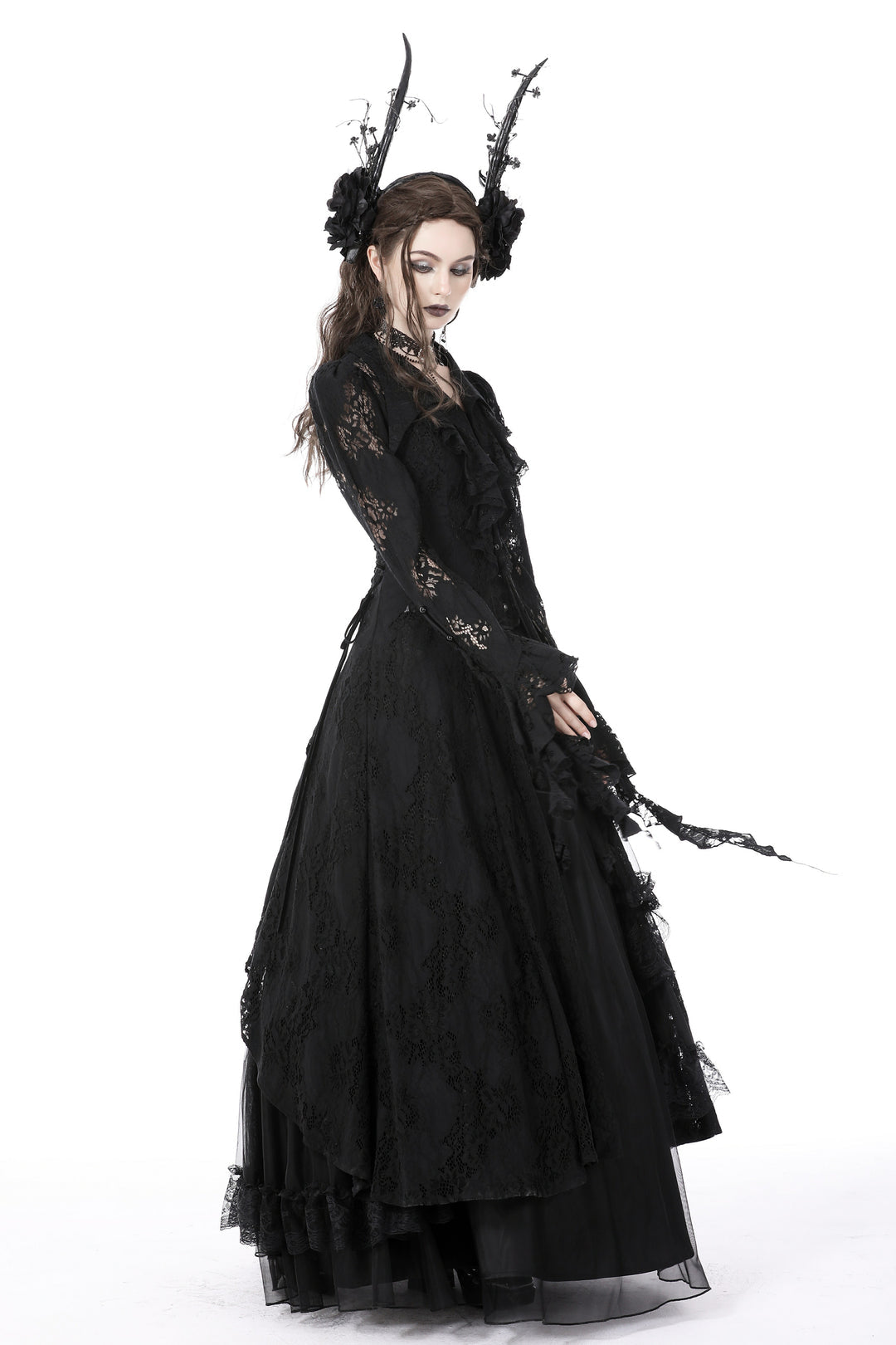 Gothic Lace Jacket Dress