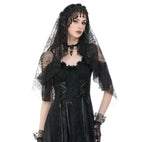 Fringe Patterned Net Veil
