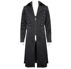 Stylish Crucifix Zip Trench Coat