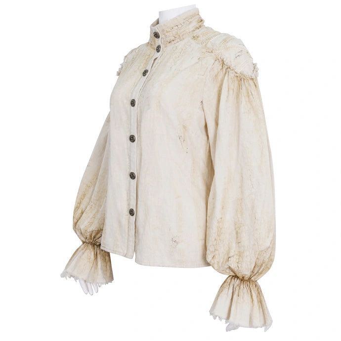 Cream Steampunk Vintage Shirt