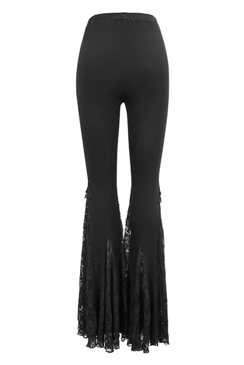 Bell Bottom Mini Crucifix Lace Trousers