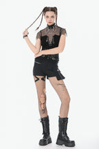 Punk Thigh Strap Shorts
