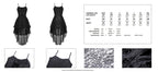 Lace Frilly Hi-Lo Strap Dress