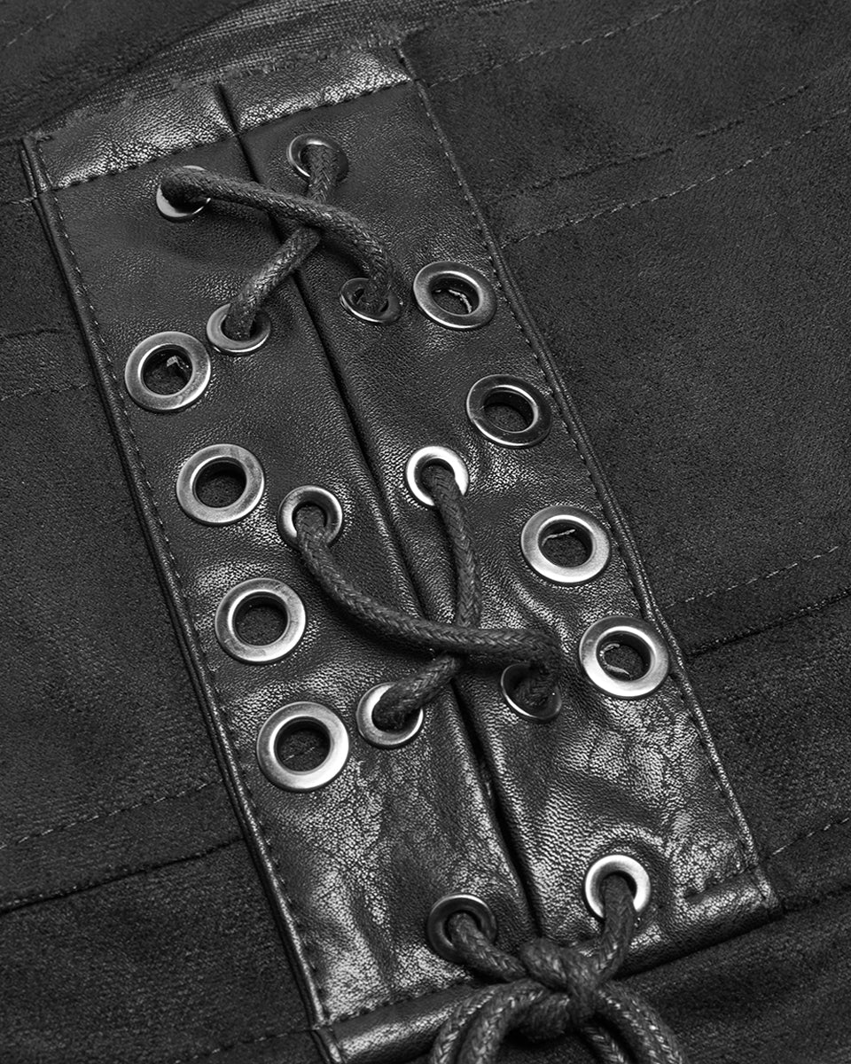 Katana Buckle Side Split Skirt