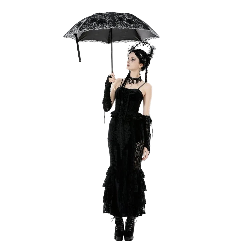 Embroidered Design Parasol Umbrella