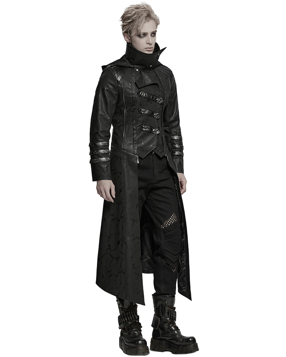 Men’s Scorpion Hooded 2-Way Villain Coat