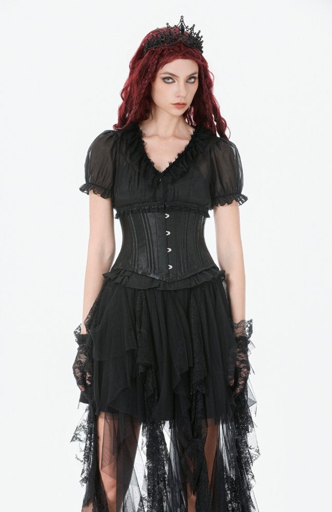 Frill Hem Underbust Corset