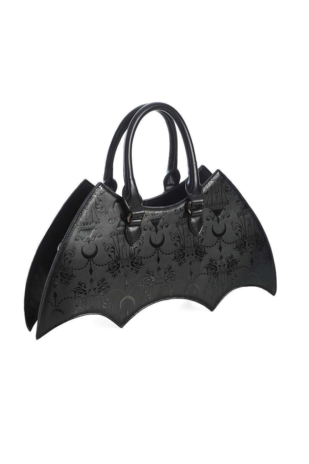 Bat Shaped Moon Chandelier Patterned Bag