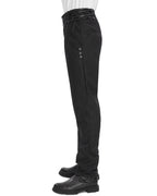 Pinstripe Button Trousers