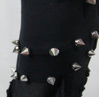 Thigh Net Cutout Flare Trousers
