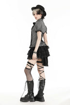 Ruffle Detachable Tail Mini Skirt