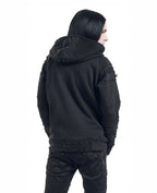 Unisex Spiked Zip Hoody