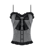 Pinstripe Satin Bow Doll Top