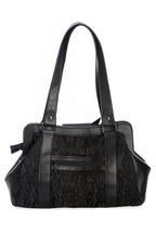 Gothic Bow Black Handbag