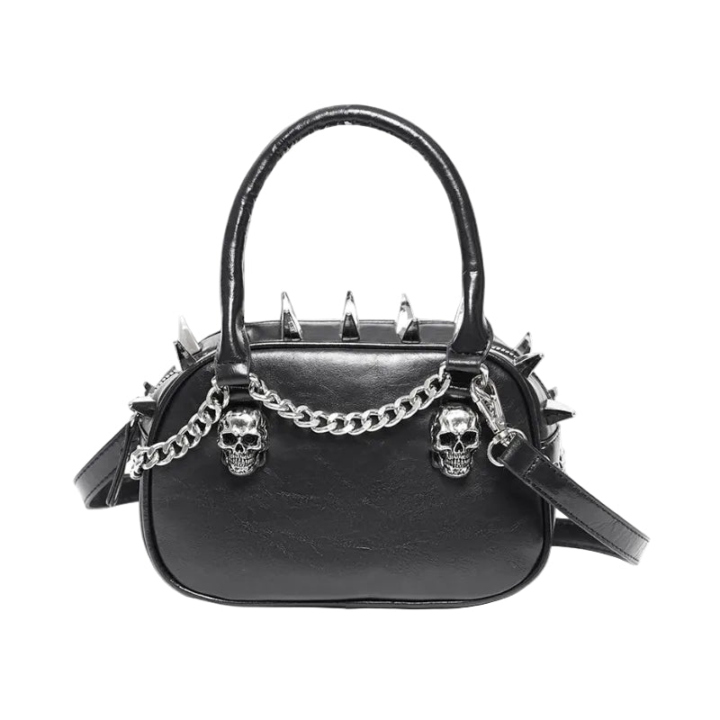 Chained Skull & Spike Punk Handbag