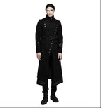 Men’s Military Uniform Belt Long Coat