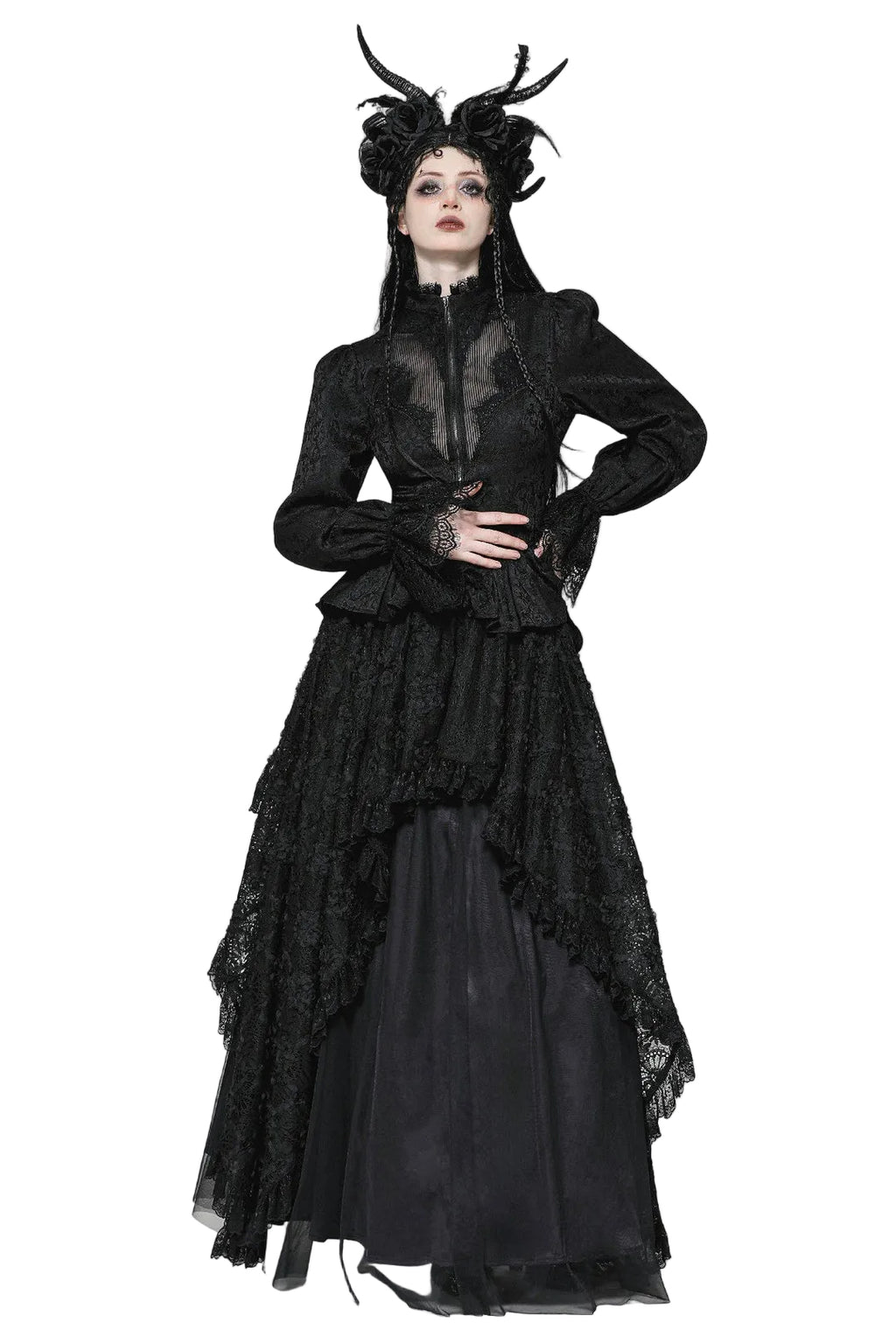 Lace Tailcoat Jacket