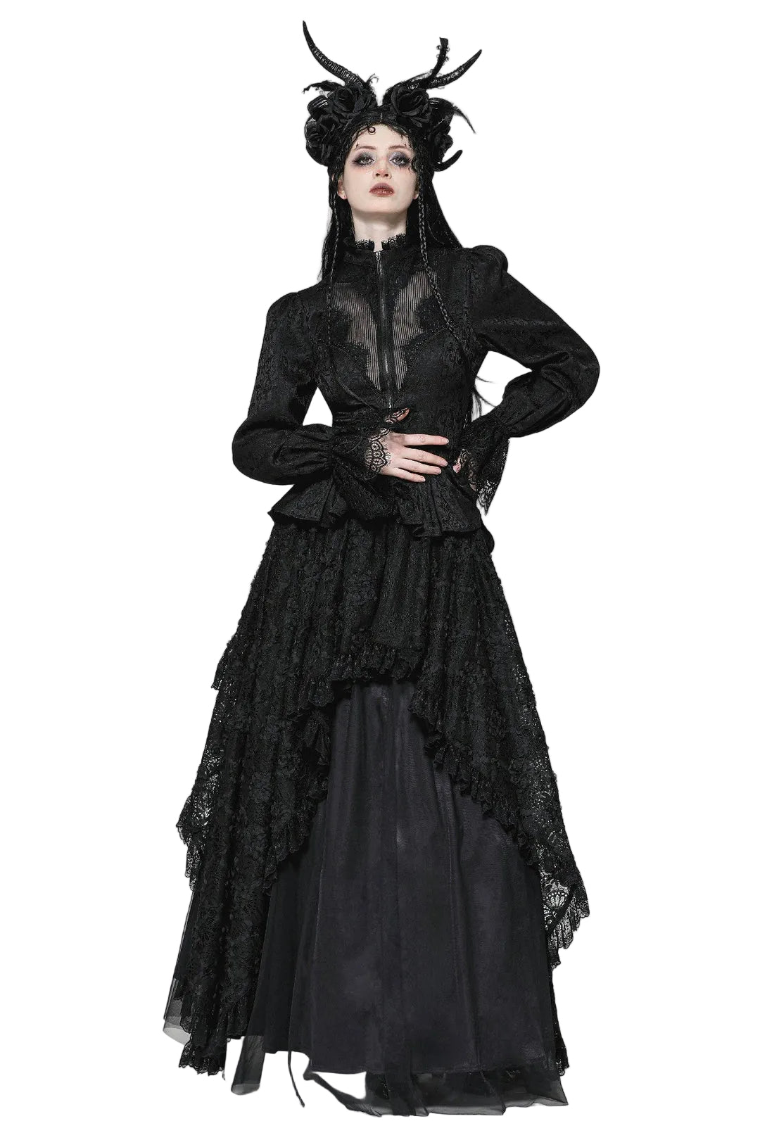 Lace Tailcoat Jacket
