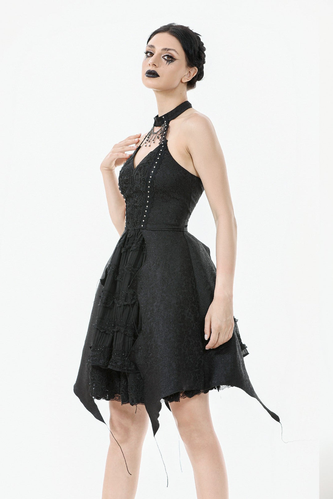 Batwing Choker Dress