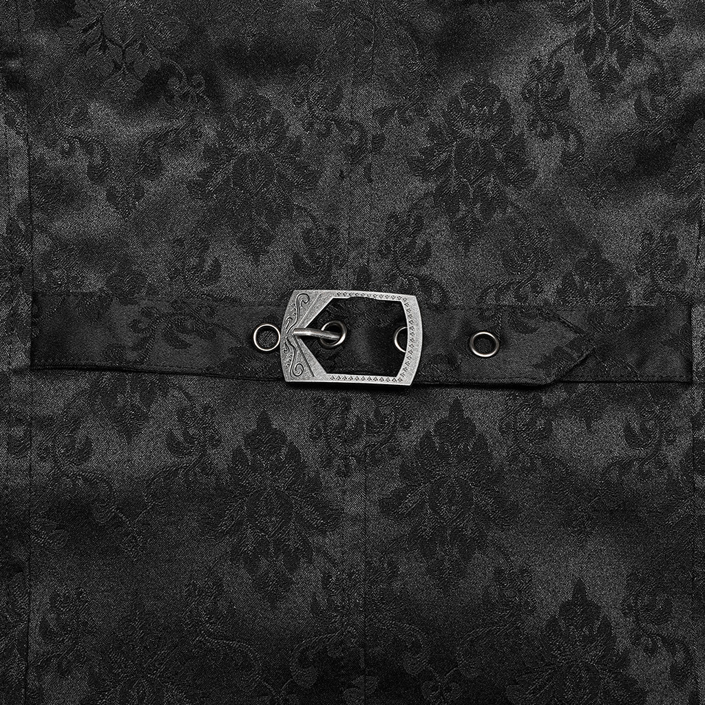 Elegant Jacquard Lapel Waistcoat