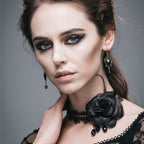 Side Rose Lace Choker
