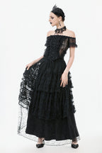 Tiered Net Lace Skirt